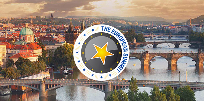 European Summit Logo Over Image Of Prague