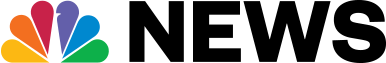 NBC News Logo - Black sans-serif type with peacock icon to left