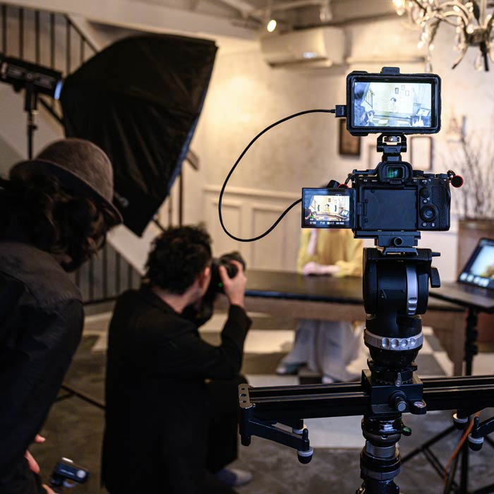 Photo of video shoot