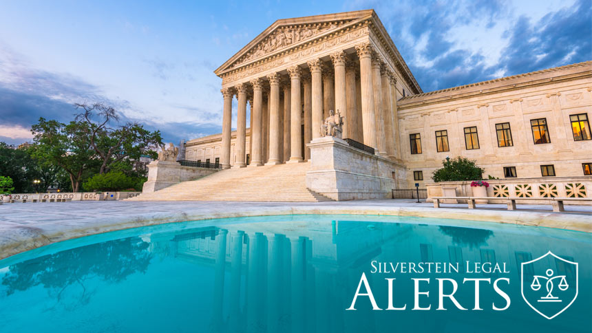 Photo of United States Supreme Court exterior on a sunny day
